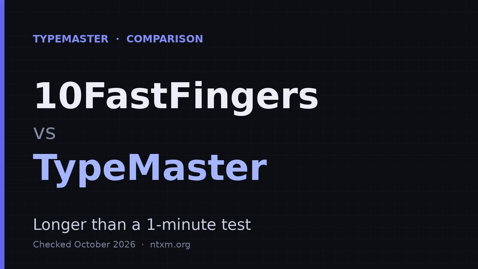 10FastFingers Alternative for Practice Longer Than One Minute